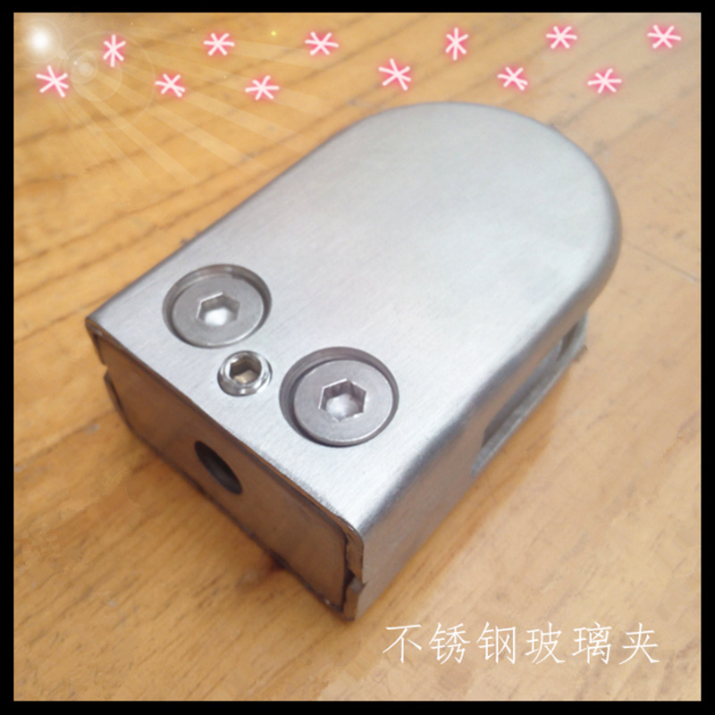 Factory direct sales with quality guarantee. Fish mouth clamp, stainless steel glass clip, 6 to 16 mm thick glass fixing accessory details Picture