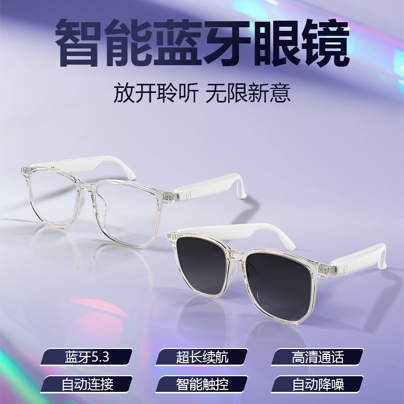 【 Wholesale in Stock 】GS03 Smart Bluetooth Glasses are highly stretchy, lightweight, light-blocking, long-lasting, touch-controlled, noise-cancelling, and offer cross-border audio quality Application Scenario