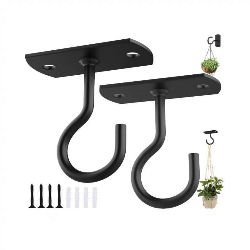 2.5-4 inch hanging hooks, plant wall hooks, flower basket hooks, bird feeders, lights, flowers, pot hooks Item Picture