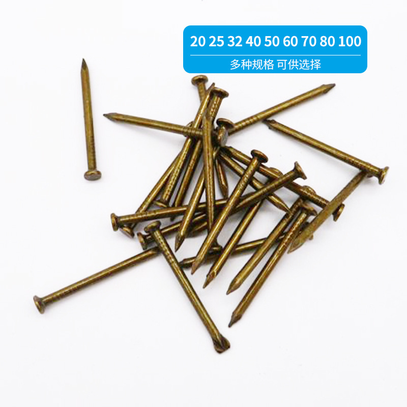 Factory direct sales of cement nails, high-strength special steel nails, various specifications of cement steel nails, engineering steel nails, air conditioning nails Specification drawing