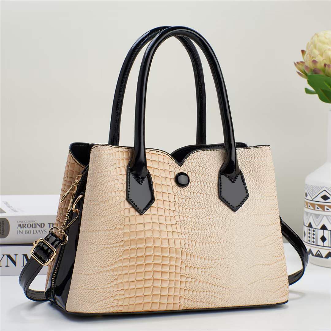 New octopus-patterned shiny leather handbag for women, multi-layered, large-capacity, fashionable, trendy and high-end single-shoulder crossbody bag details Picture