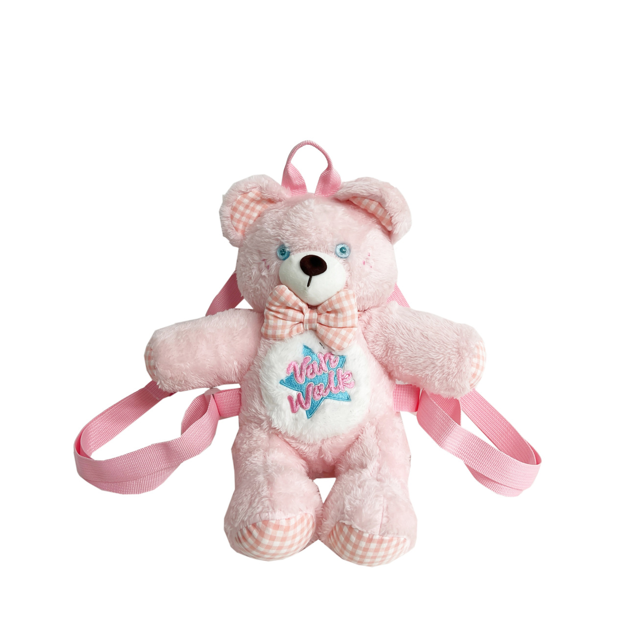Cute cartoon bear plush backpack, student doll accessory, small backpack, 2024 new style claw machine doll exchange Item Picture