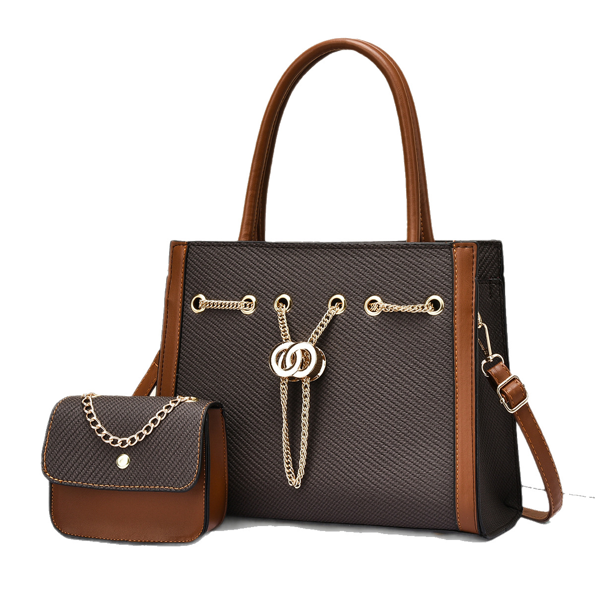 Cross-border exquisite single-shoulder bag, crossbody bag, women's bag, large bag, new Korean-style handbag, trendy women's bag Item Picture