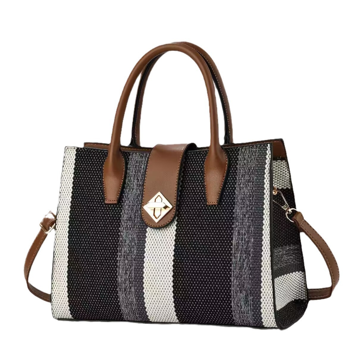 Cross-border Trend 2024 Foreign Trade New large-capacity handbag, fashionable and simple crossbody bag, versatile and casual single-shoulder bag Item Picture