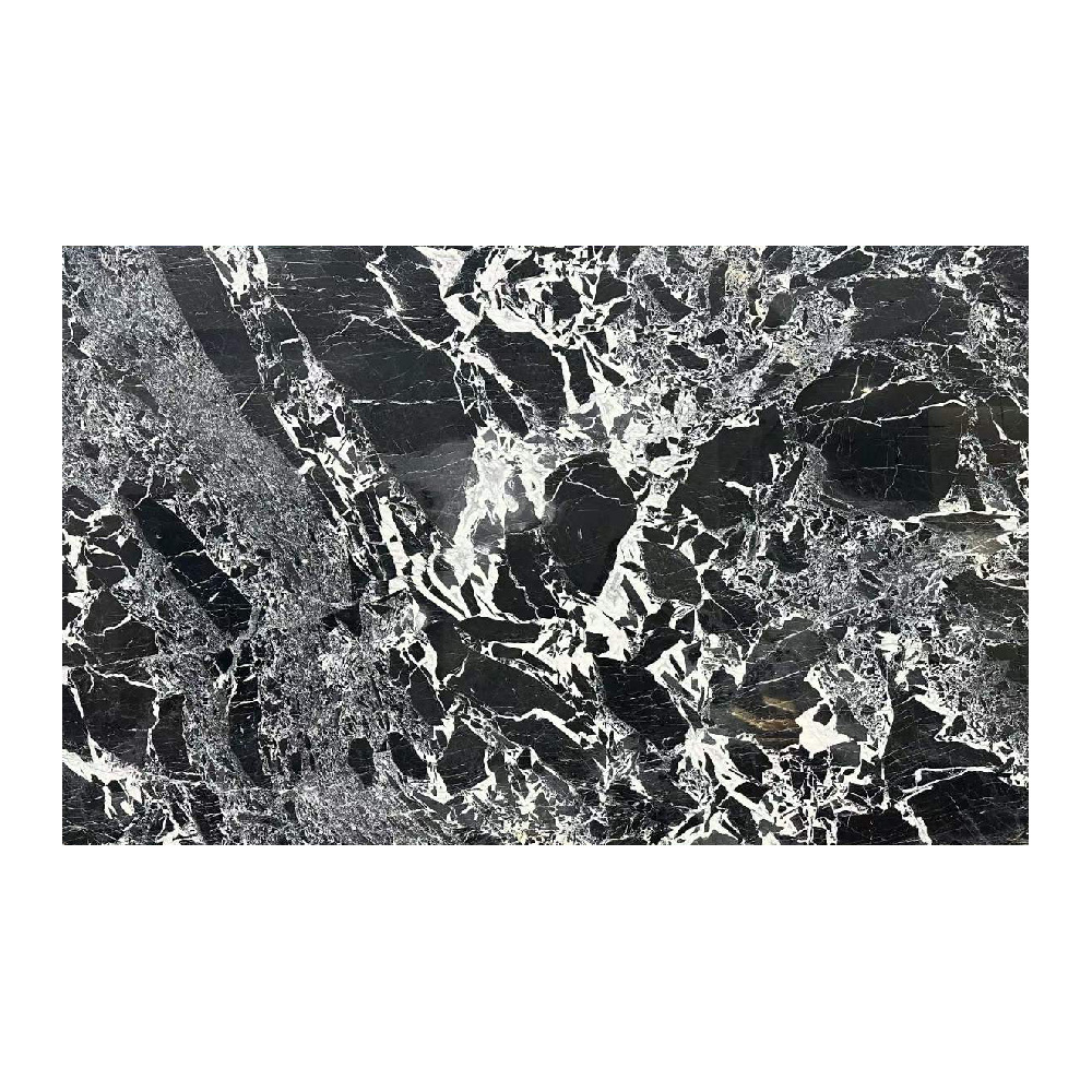 Bulgari black natural luxury stone dining table, round Italian light luxury marble rectangular dining table, tea side table Item Picture
