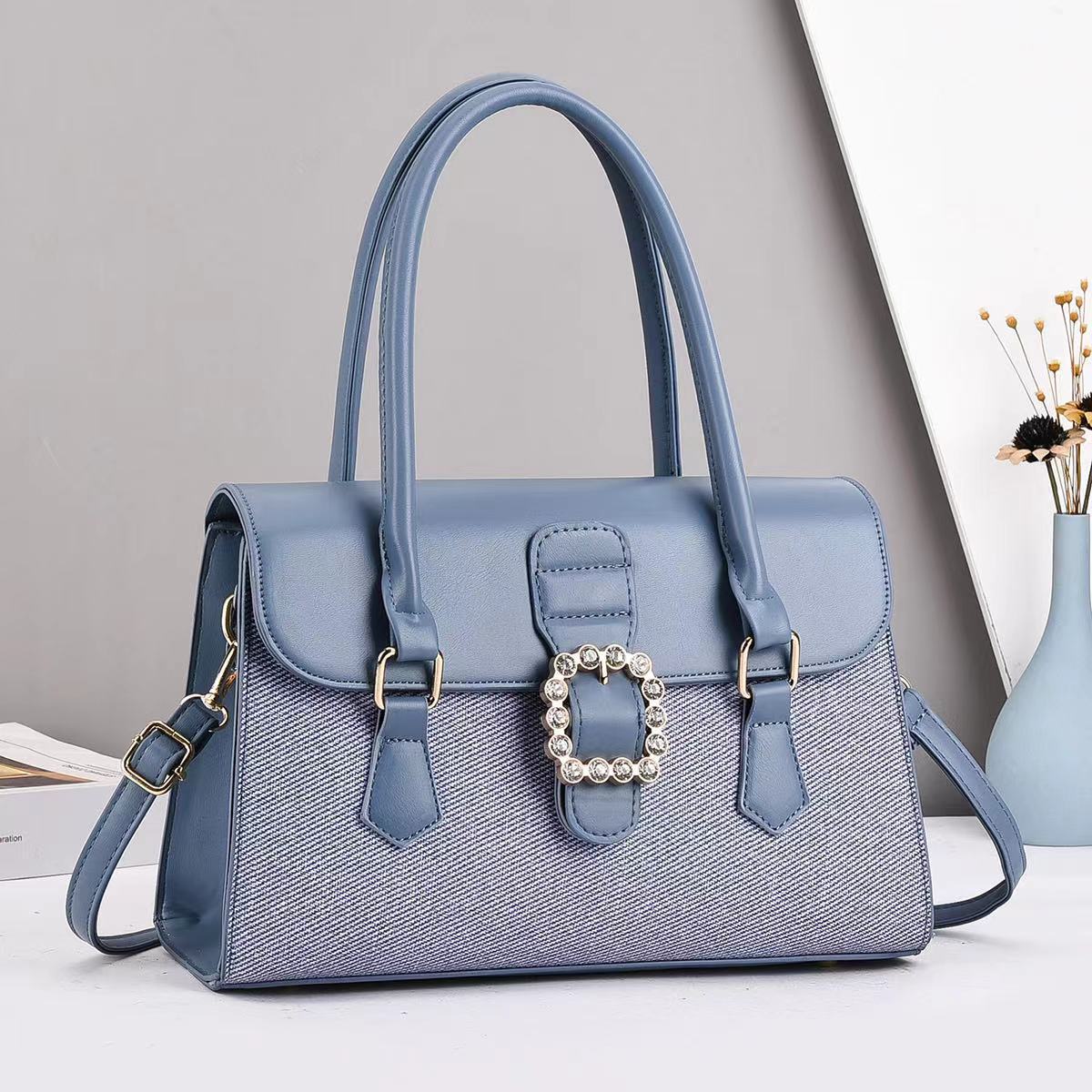 A versatile bestseller for foreign trade 2025 hand-held bill of lading shoulder crossbody new women's bag, elegant ladies' handbag, large capacity women's bag Specification drawing