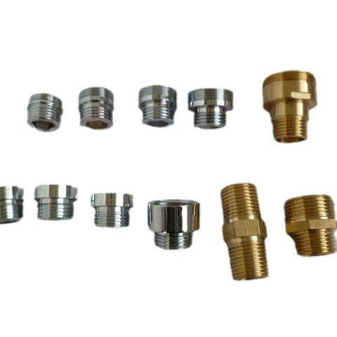 4 6 points /M18 20 22 24 28 32mm internal and external fine thread faucet accessories thread conversion copper joint Item Picture