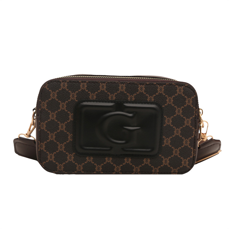 Cross-border trendy wide shoulder strap women's bags, niche trendy new small square bags, small bags, mobile phone bags, single-shoulder bags, crossbody bags Item Picture