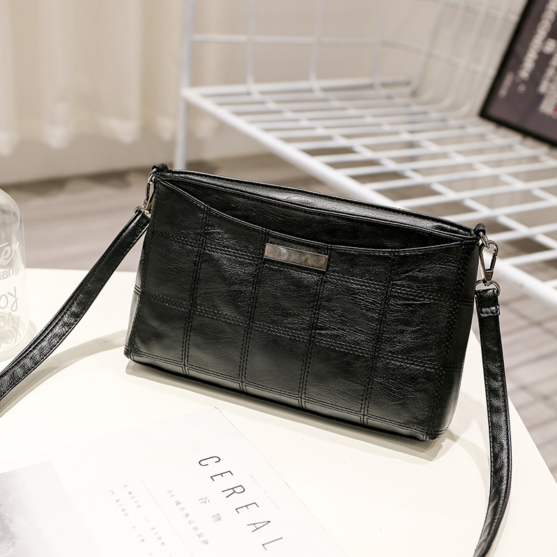 New women's bag patchwork square Korean-style simple and fashionable women's single-shoulder bag, casual and versatile crossbody small square bag wholesale Specification drawing
