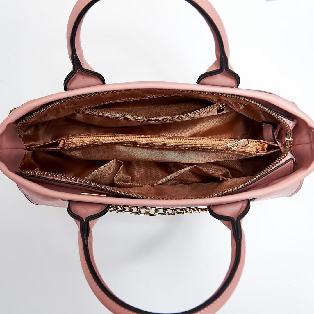 2022 New style printed color-blocking large-capacity mother-and-child bags for cross-border trade, single-shoulder crossbody, stylish and high-quality women's bag consignment Specification drawing