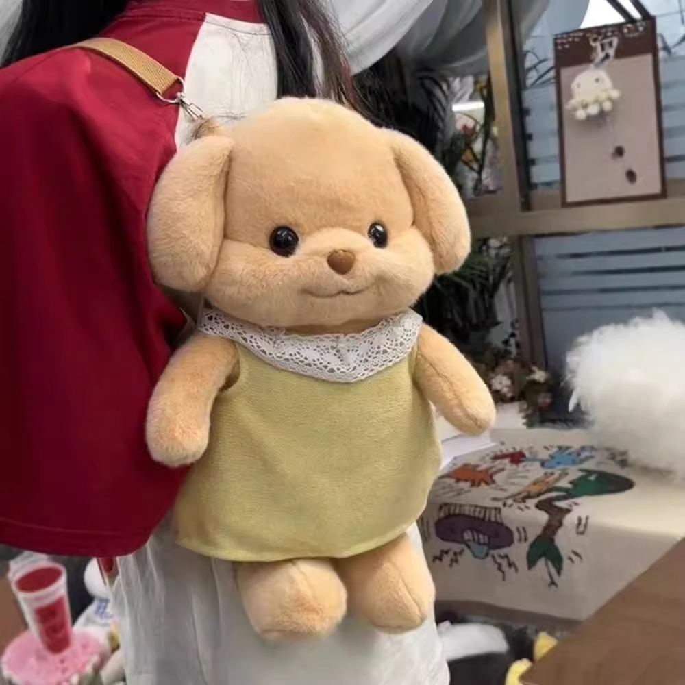 New Cartoon Senbelle plush toy, doll, backpack doll, cute little nose Poodle birthday gift Specification drawing