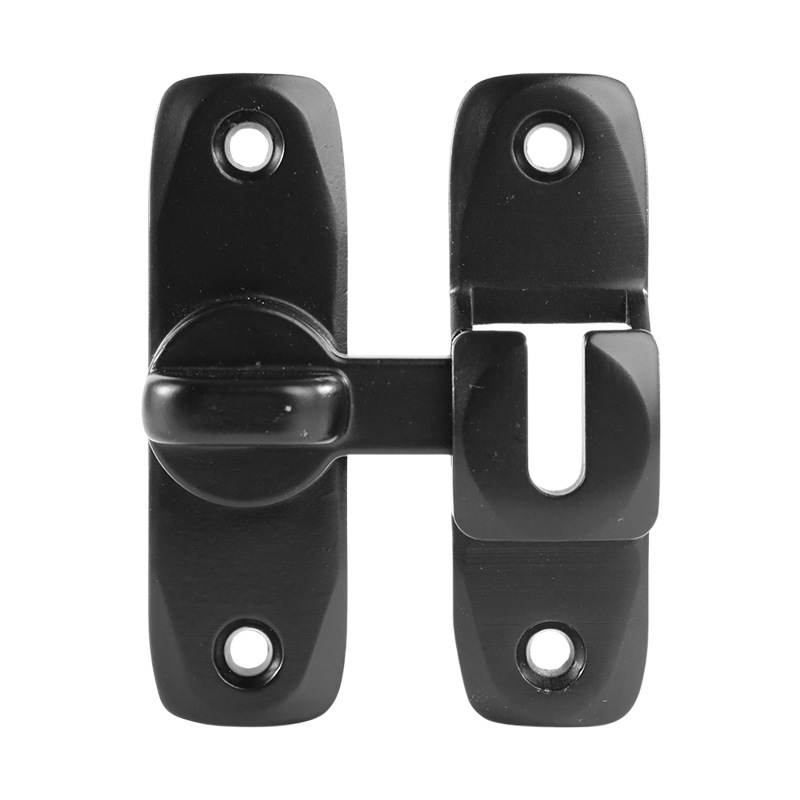 Sliding door, lock, latch, door bolt, no need for drilling, simple bathroom door, movable door can be used at 90 degrees or 180 degrees Item Picture