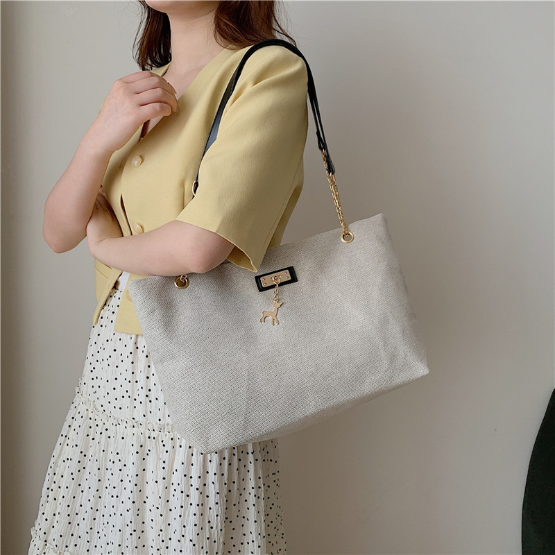 Retro commuter quality chain single-shoulder bag for women, new summer 2024 versatile ins underarm bag tote bag for women details Picture