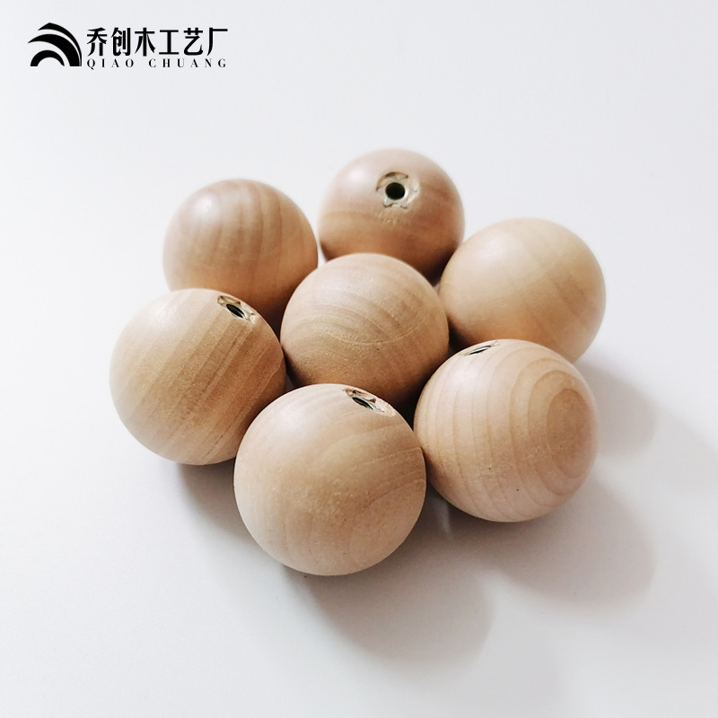 Solid wood round ball handle, wooden single-hole drawer, wooden bead handle, simple Chinese-style home wooden cabinet door handle Application Scenario