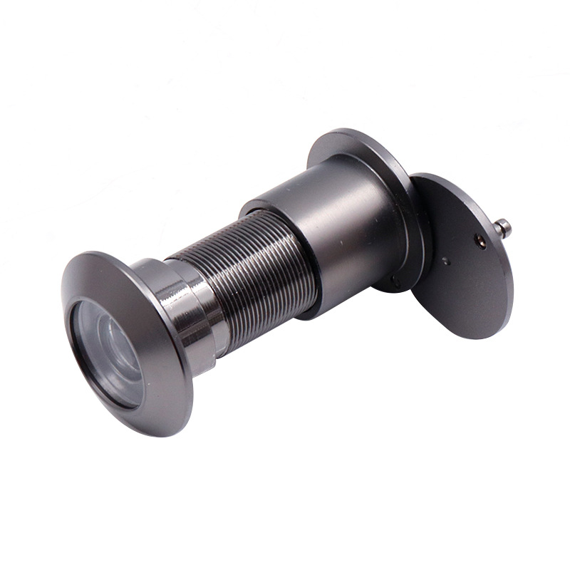 Large-sized household entrance anti-theft door anti-picking peephole 220-degree high-definition adjustable stainless steel door mirror thickened peephole Item Picture