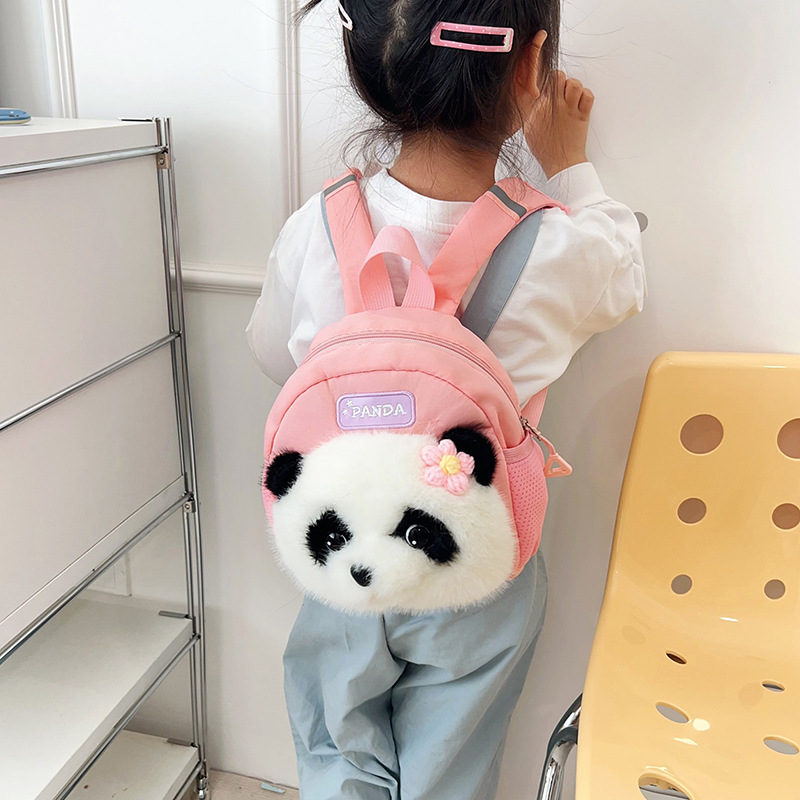 New cartoon little bear cat children's schoolbags, kindergarten girls, boys, babies, double-shoulder girls' bags, cute little backpacks Application Scenario