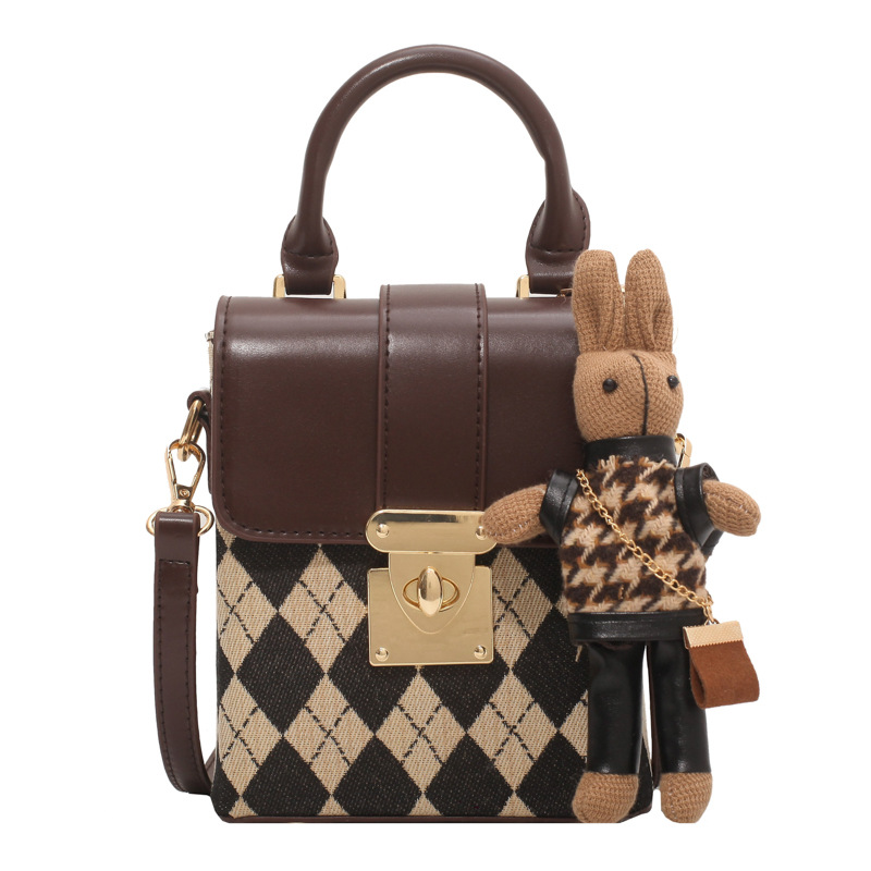 French niche design bags, new Spring 2024 women's bags, popular crossbody bags, internet-famous hand-held small square bags Item Picture