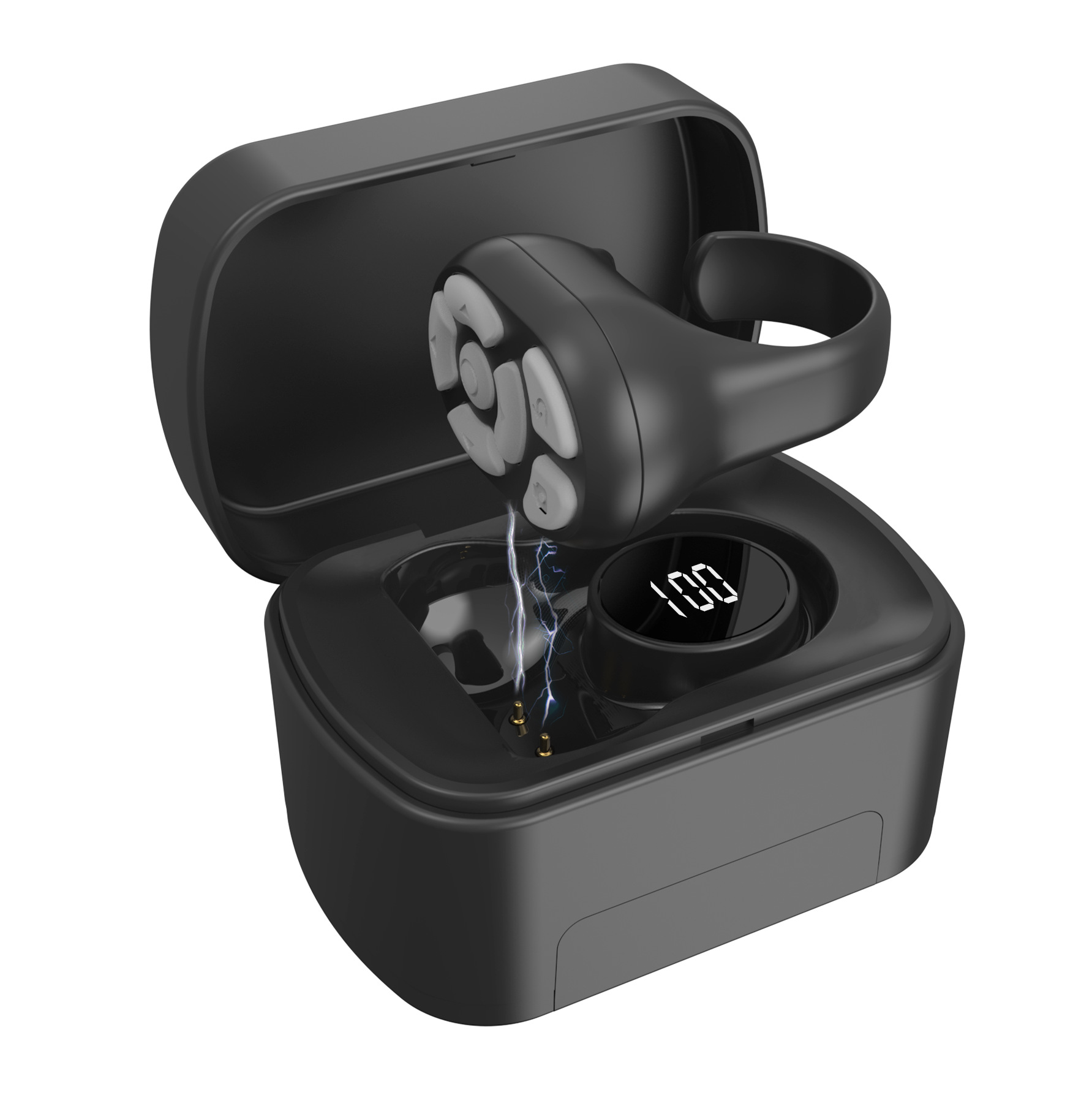 Portable Bluetooth phone stand, camera holder with case, ring remote control, e-book page Turner controller Item Picture