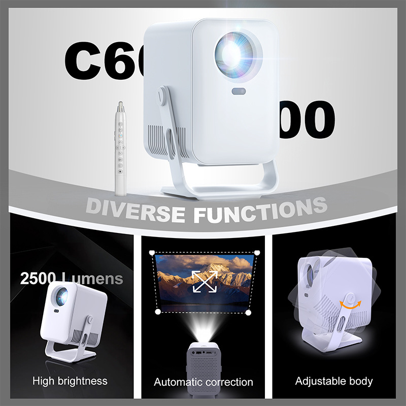 New high-definition auto-focusing portable projector with laser pen for foreign trade, factory direct sales Application Scenario