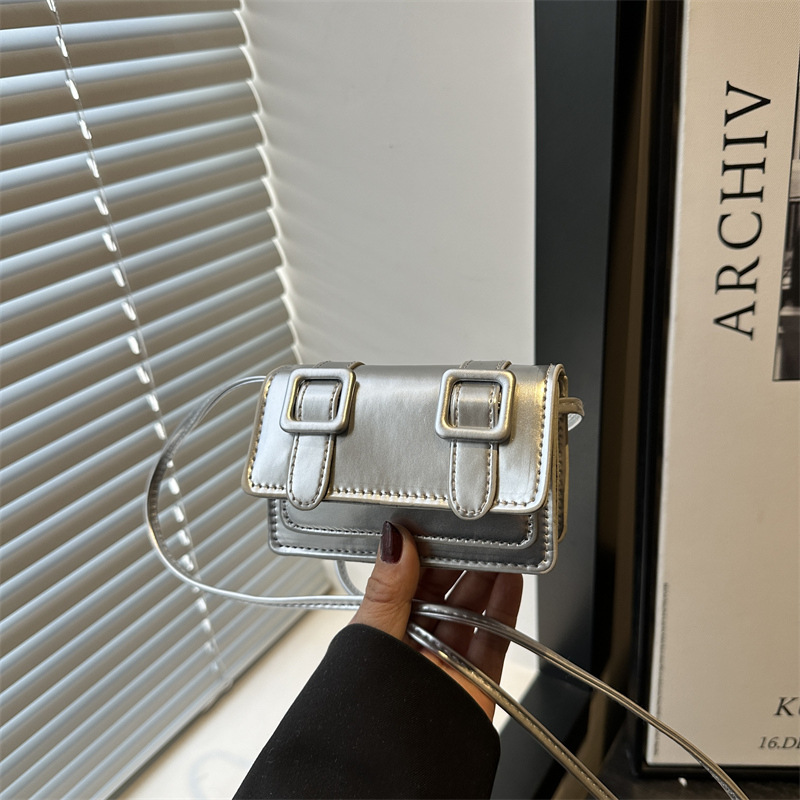 Korean version mini bag 2025 New summer mini single-shoulder bag, texture small square bag, casual underarm crossbody bag full figure