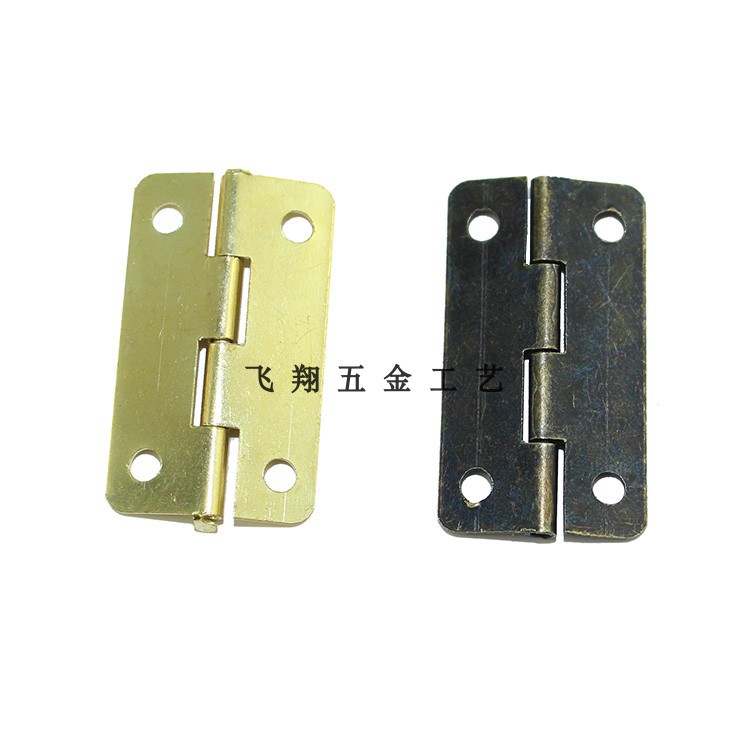 30*18 jewelry box hinges, rounded corner hinges, tinplate and wood box hinges, small hinges, vintage box hinges Specification drawing