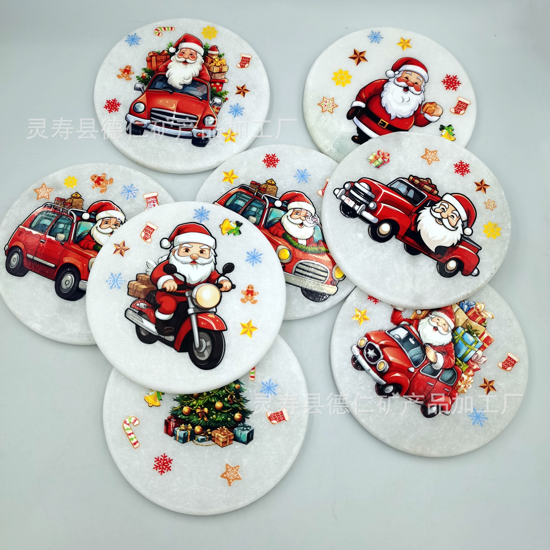 diy white hand-painted stone, pebble, oval shape, regular round plate, creative painting raw stone full figure