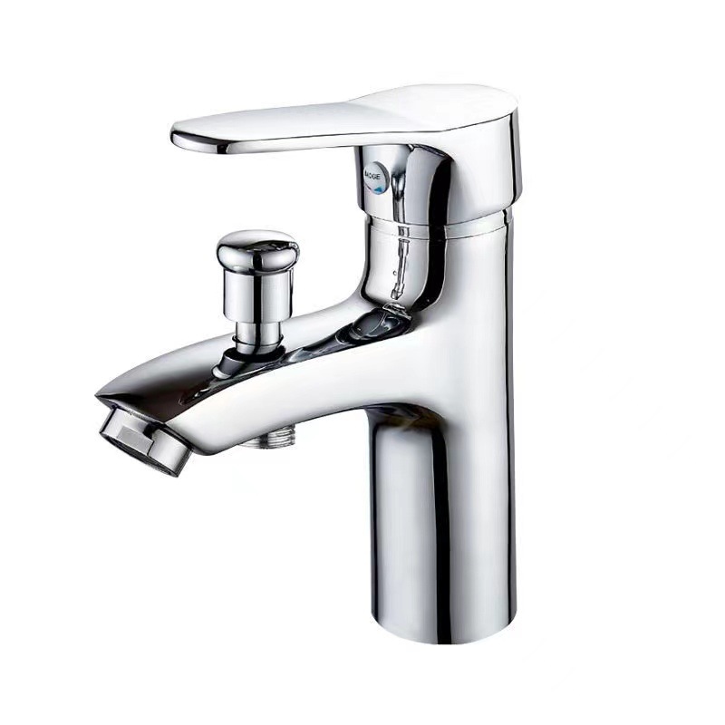 Bathroom washbasin and sink dual-purpose faucet and shower head set project, epidemic prevention cabin hospital, cold and hot mixed faucet full figure
