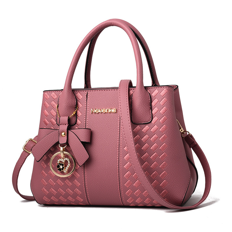 Direct sales wholesale 2024 new bow pendant embroidered single-shoulder large capacity handbag for women handbags full figure