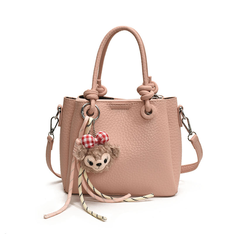 High-end lychee pattern bucket bag for women 2025 new style hand-held vegetable basket bag, fashionable and versatile single-shoulder crossbody bag Item Picture