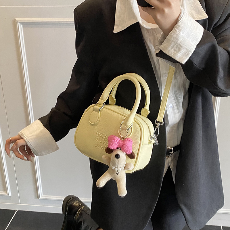 Korean style simple and elegant hand-held pillow bag for women 2025 new style, high-end, versatile and fashionable commuting single-shoulder crossbody bag Specification drawing