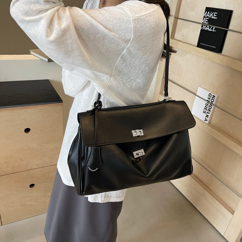 Fashionable large-capacity portable short-distance bag for women 2025 new style to work and commute tote bag, versatile and casual single-shoulder bag details Picture