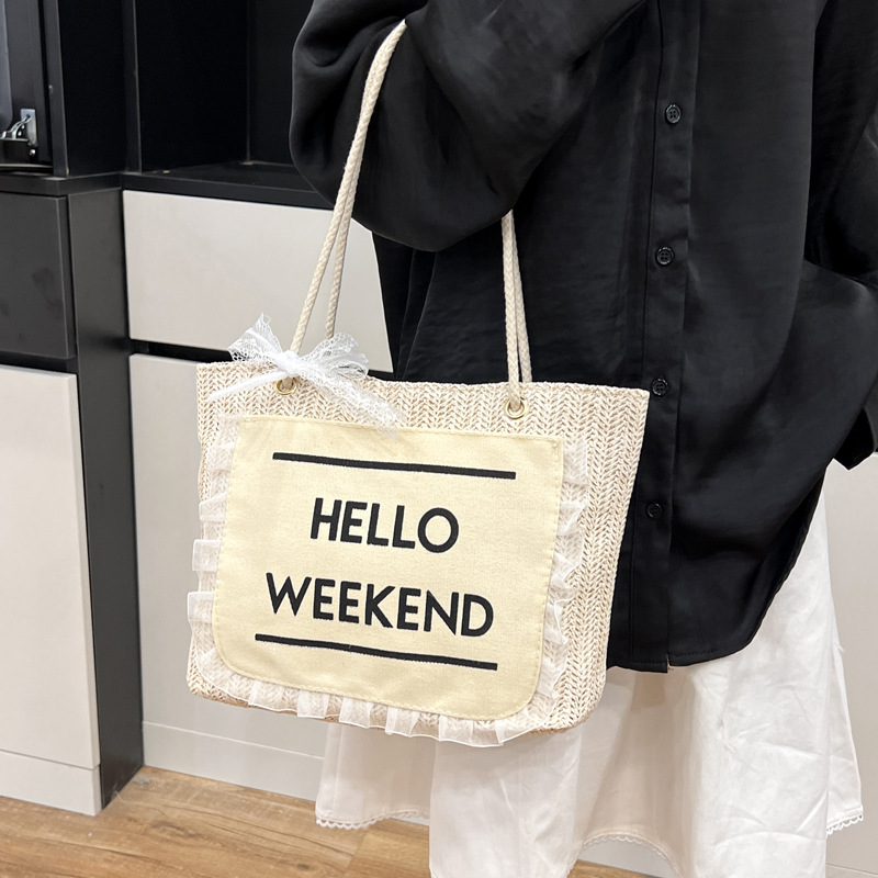Stylish and large-capacity tote bag for women, Spring 2025 new style, niche design, retro and simple single-shoulder bag for women Specification drawing