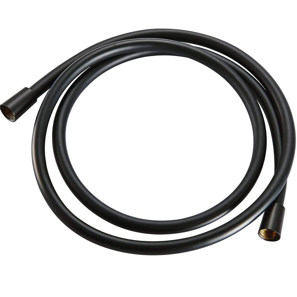 New cross-border showerhead hose, PVC shower hose, best-selling high-end black matte paint, baked paint explosion-proof details Picture