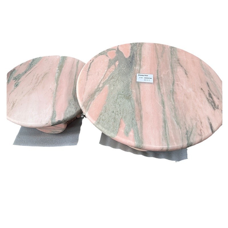 Natural marble, smoke pink board, step board, staircase window sill board, coffee table panel, bar counter side table, coffee table Item Picture