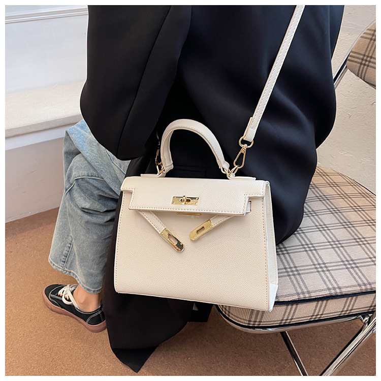 Cross-border bags, new high-end handbag, simple single-shoulder bag for women, fashionable and versatile, crossbody Kelly bag details Picture