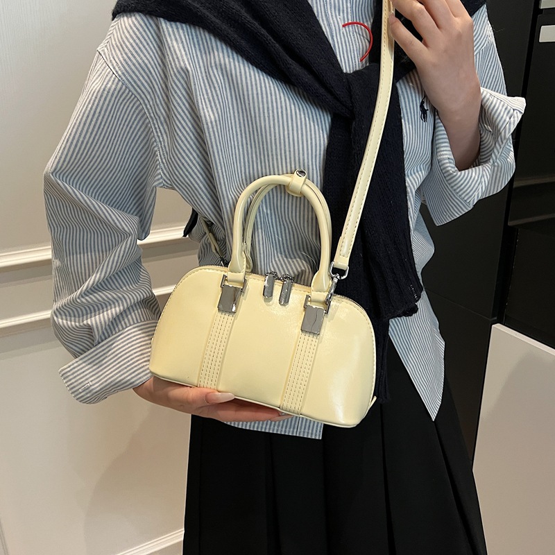 Korean style bowling bag for women, 2025 new versatile and fashionable single-shoulder crossbody bag, high-end commuting handbag Specification drawing