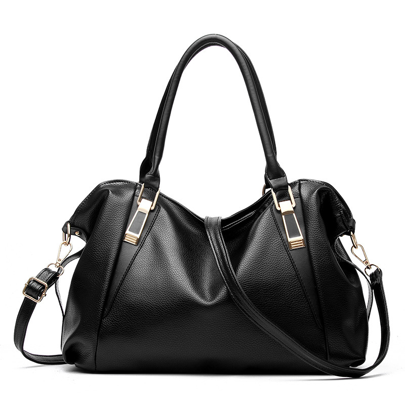 Women's bag 2024 New style fashionable soft leather handbag, trendy large-capacity bag, single-shoulder crossbody ladies' large bag Item Picture