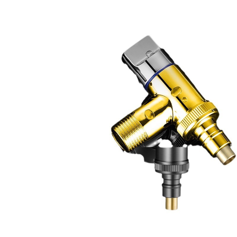 Special cross-border snap-on faucet connector for all-copper washing machine faucet automatic water stop valve, automatic drum 46 points Item Picture