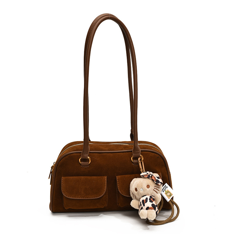 This year, Boston bags are in vogue. The new 2024 model of women's large-capacity, fashionable and retro single-shoulder armpit commuter pillow bag is in vogue Item Picture
