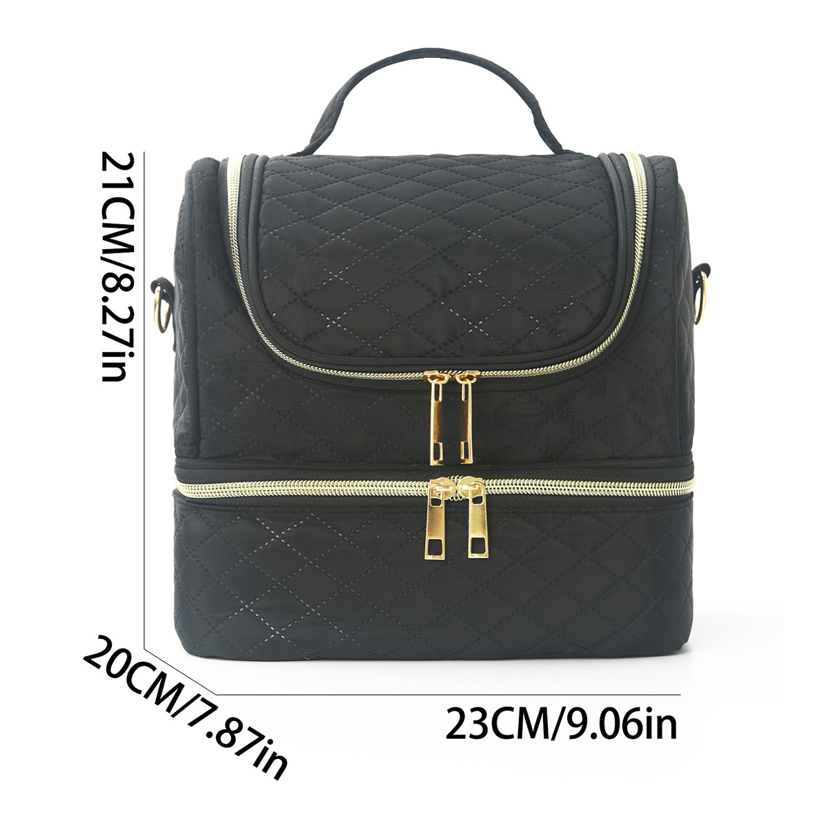 Feihong Cross-border Storage Makeup Bag: Large capacity, high appearance level, portable toiletries bag, makeup bag, nail polish storage bag Application Scenario
