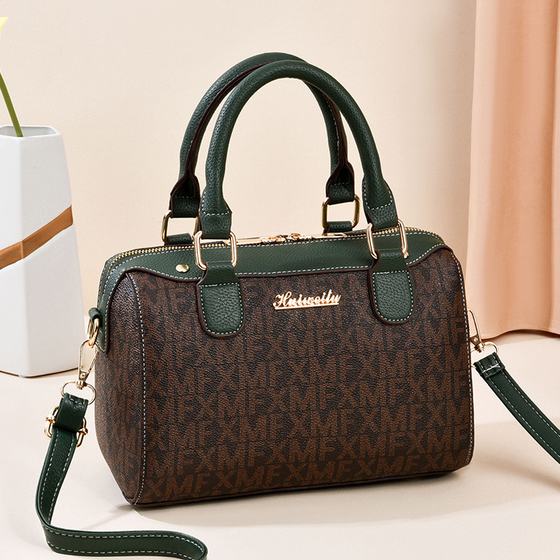 2022 New stylish Korean-style printed handbag, simple and elegant pillow bag, personalized unit price, crossbody women's bag Specification drawing