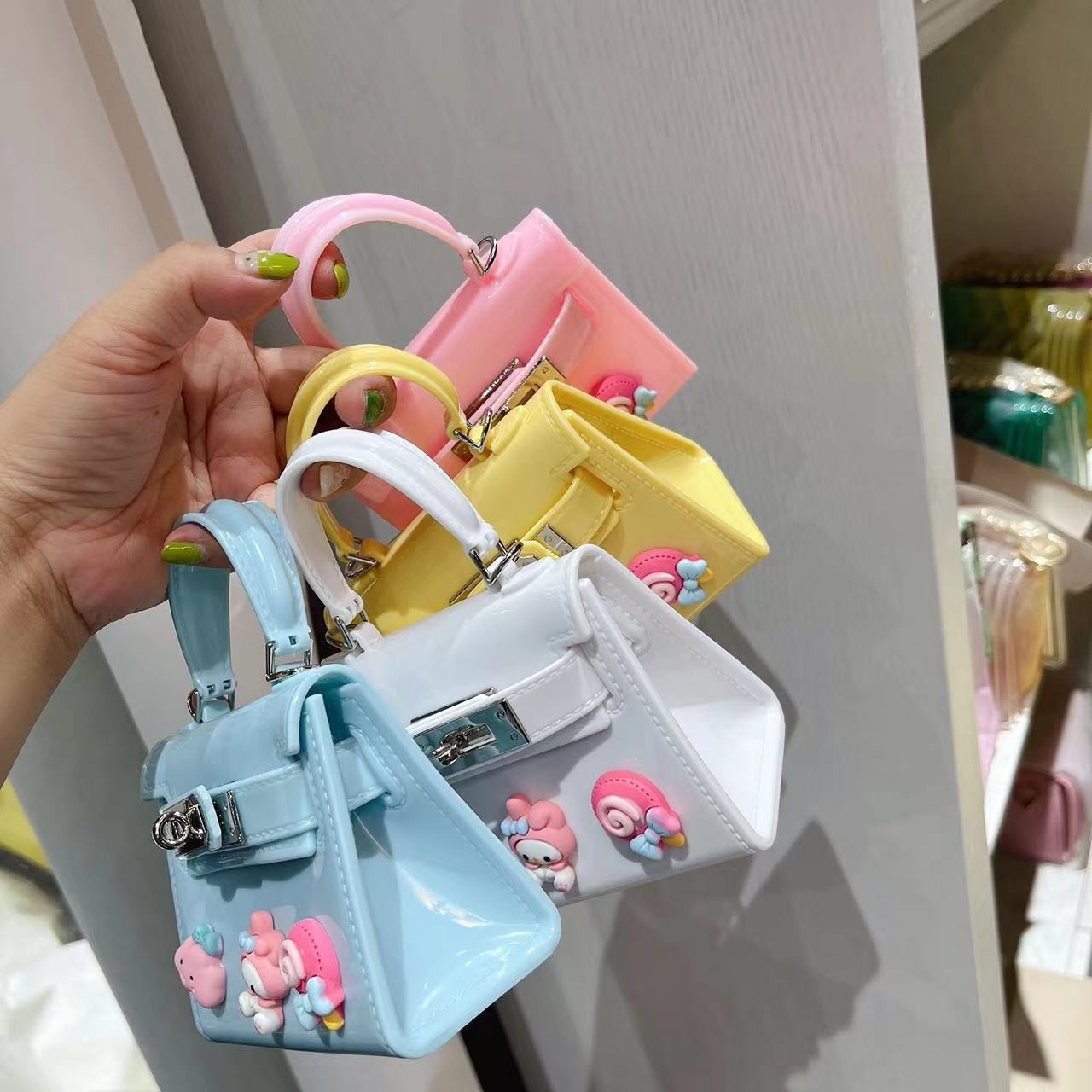 Children's Bag 2025 Summer New DIY Handbag, fashionable and cute Girls' mini crossbody jelly bag full figure