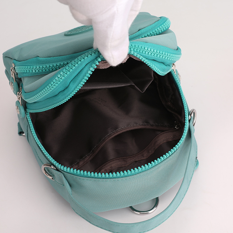 Korean-style fashionable women's crossbody bag, simple and convenient travel backpack, multi-functional large-capacity three-in-one single-shoulder bag Specification drawing