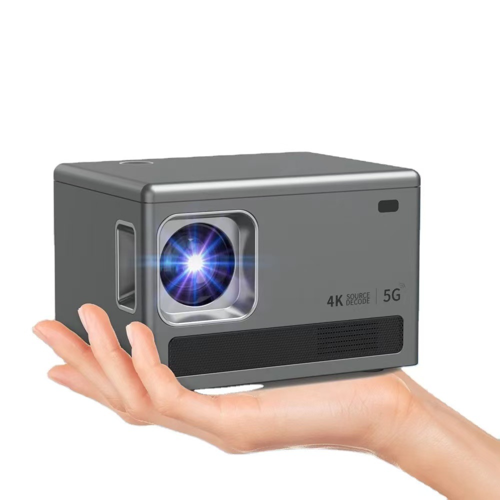 Cross-border smart projector, home ultra-high-definition 4K projector, home theater, living room and bedroom wall projection, mobile phone projection full figure