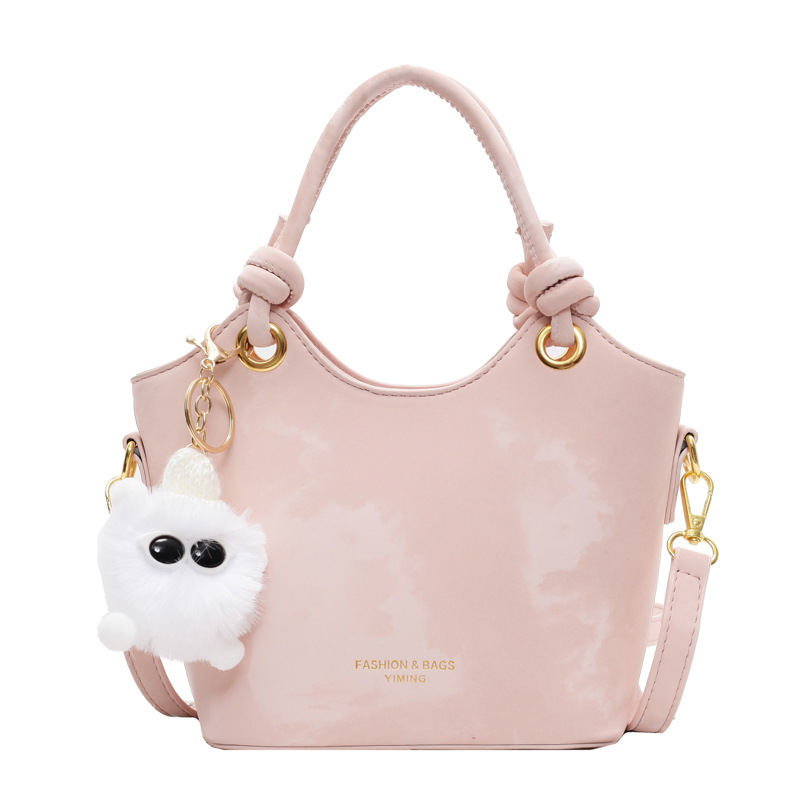 High-end women's 2024 new crossbody bucket bag, fashionable and trendy single-shoulder bag, casual and simple handbag Item Picture