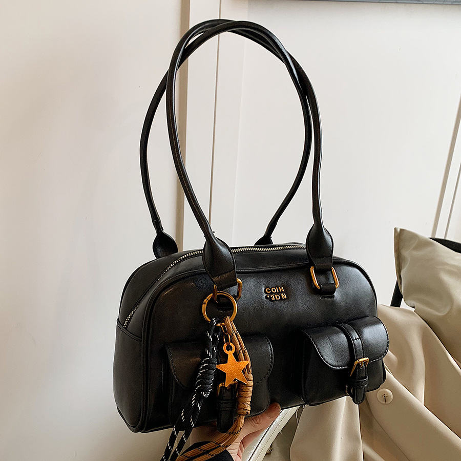 Underarm commuting bag for women, large-capacity 2024 new casual retro single-shoulder handbag, women's pillow bag full figure