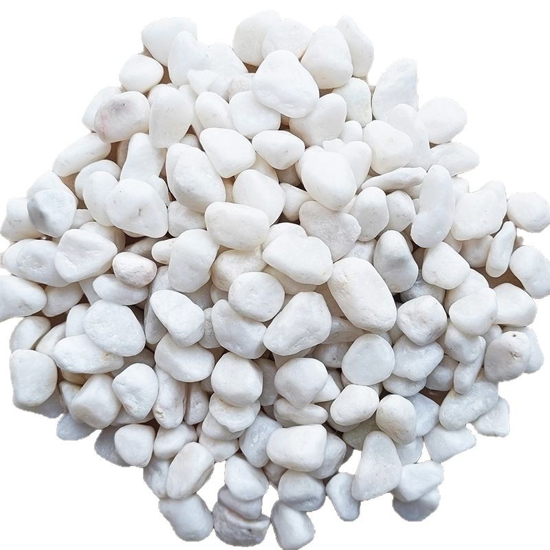 White pebbles, natural dolomite, white gravel, washed stone, ground paving, special paving for garden landscaping Item Picture