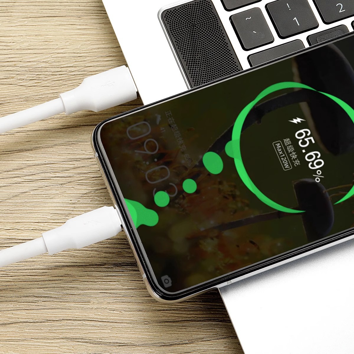 The thickened 120W Super Flash charge cable is suitable for Apple, Huawei and Xiaomi Type-C Python Flash Charge Dragon Wire Specification drawing