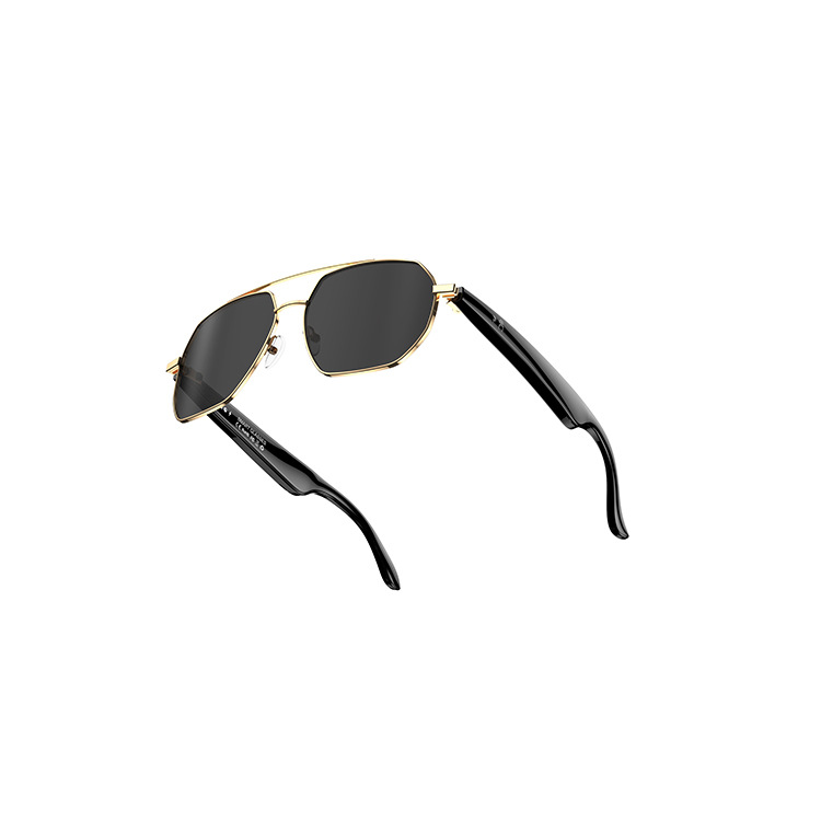 The 2025 new cross-border w100C Bluetooth AI translation smart glasses and sunglasses with a high-end and sporty style for calling and listening to music Specification drawing