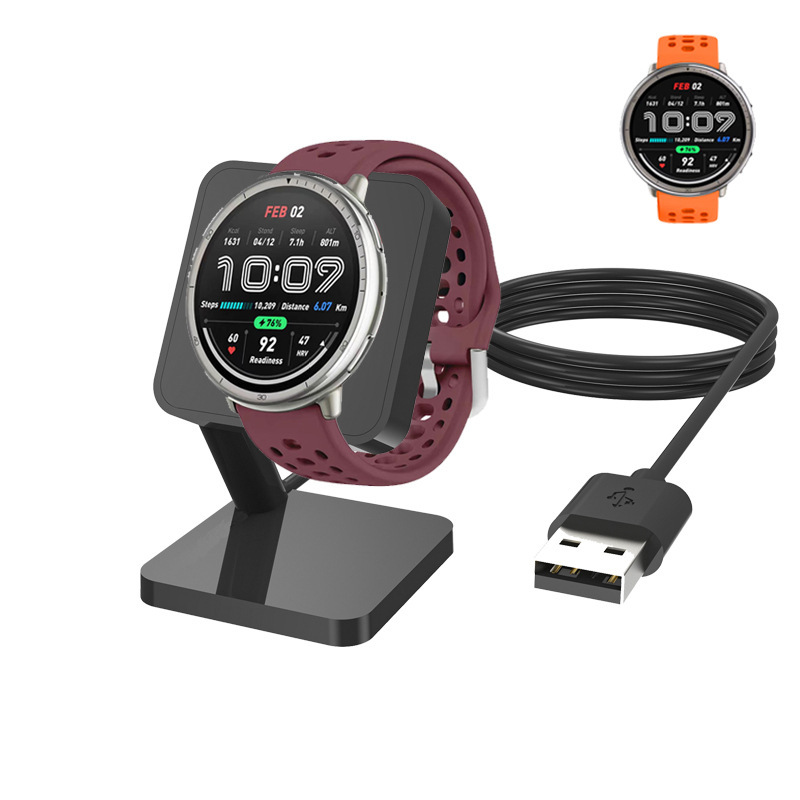 It is compatible with the mini charger stand of Huami Amazfit Active2 smart Sports Watch A2437 details Picture
